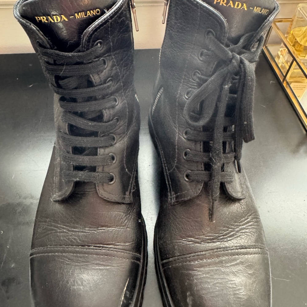 Prada Combat Boots